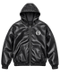 HOODED LEATHER JACKET