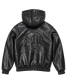 HOODED LEATHER JACKET